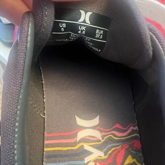 Hurley Men's Charcoal Canvas Sneakers - Picture 6 of 6